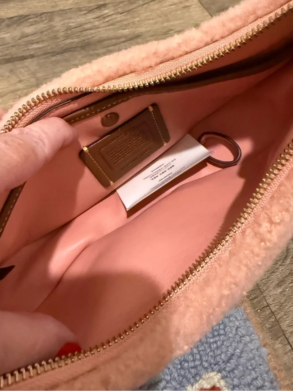 COACH Mira Shearling Crescent Shoulder Bag Candy Pink NWOT/PRICE FIRM